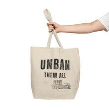 Load image into Gallery viewer, UNBAN THEM ALL Canvas Shopping Tote