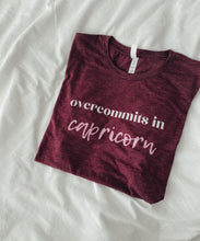 Load image into Gallery viewer, Overcommits in Capricorn Short sleeve t-shirt