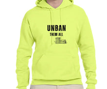 Load image into Gallery viewer, UNBAN THEM ALL Fleece Pullover Hooded Sweatshirt
