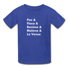 Load image into Gallery viewer, Cantoras Youth Tagless T-Shirt - royal blue