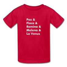 Load image into Gallery viewer, Cantoras Youth Tagless T-Shirt - red