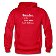 Load image into Gallery viewer, Wish List Unisex Gildan Heavy Blend Adult Hoodie - red