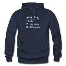 Load image into Gallery viewer, Wish List Unisex Gildan Heavy Blend Adult Hoodie - navy