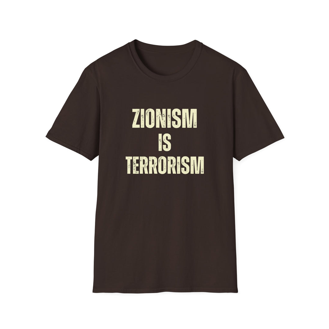 Zionism is Terrorism Unisex Softstyle T-Shirt