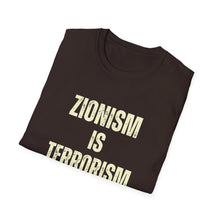 Load image into Gallery viewer, Zionism is Terrorism Unisex Softstyle T-Shirt

