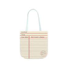 Load image into Gallery viewer, Library Card Polyester Canvas Tote Bag
