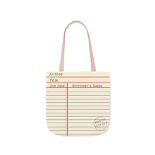 Load image into Gallery viewer, Library Card Polyester Canvas Tote Bag
