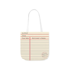 Load image into Gallery viewer, Library Card Polyester Canvas Tote Bag
