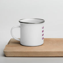 Load image into Gallery viewer, I Like big books and I cannot lie Enamel Mug
