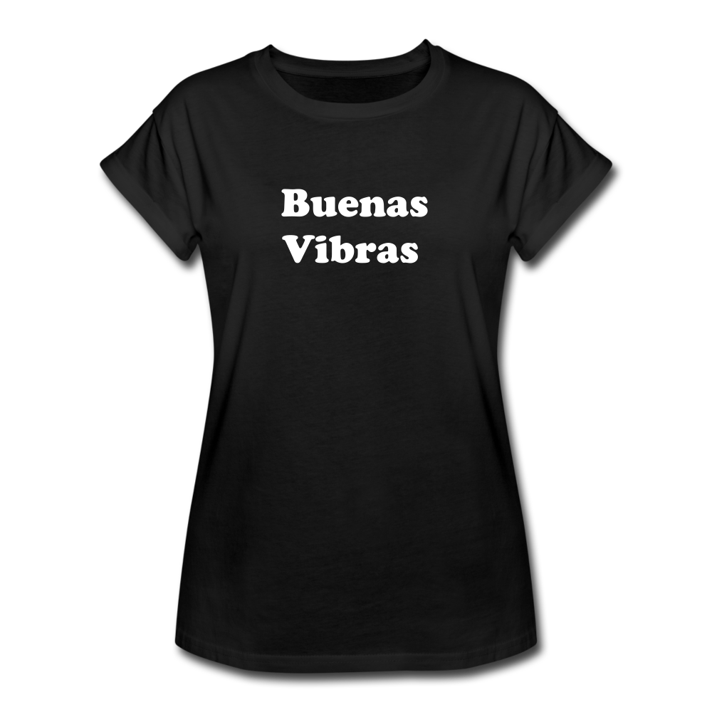 Buenas Vibras Women's Relaxed Fit T-Shirt - black