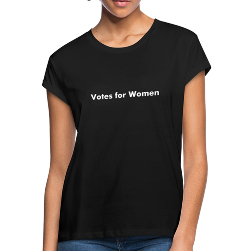 Votes For Women's Relaxed Fit T-Shirt - black