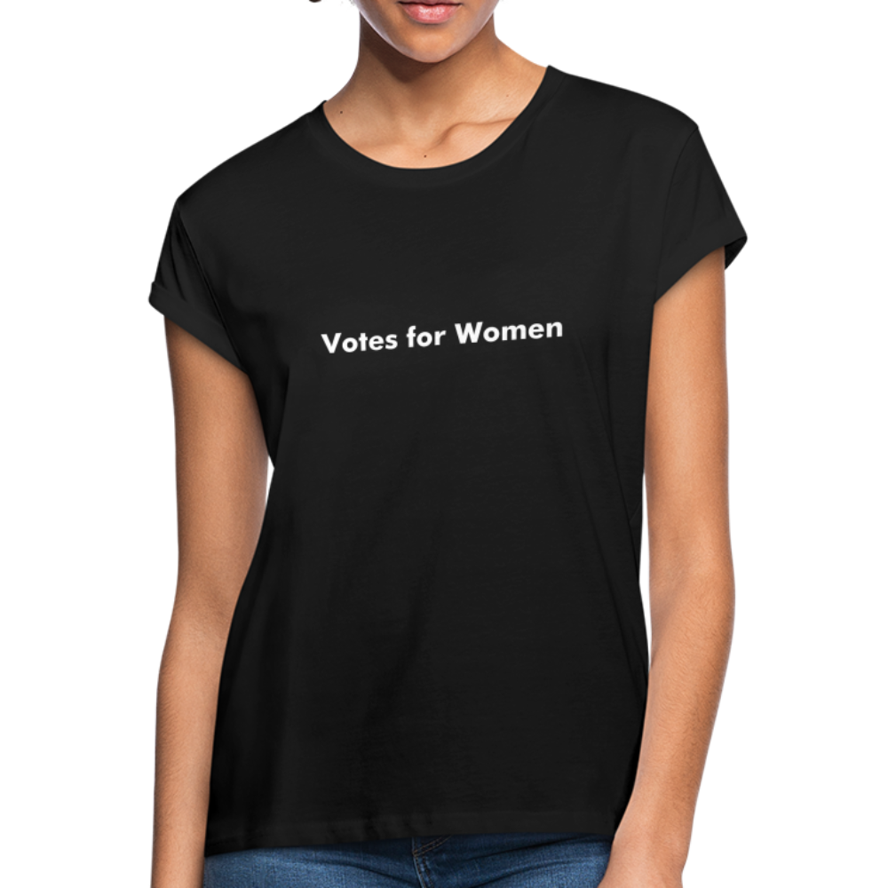 Votes For Women's Relaxed Fit T-Shirt - black