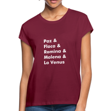 Load image into Gallery viewer, Cantoras shirt Women&#39;s Relaxed Fit T-Shirt - burgundy
