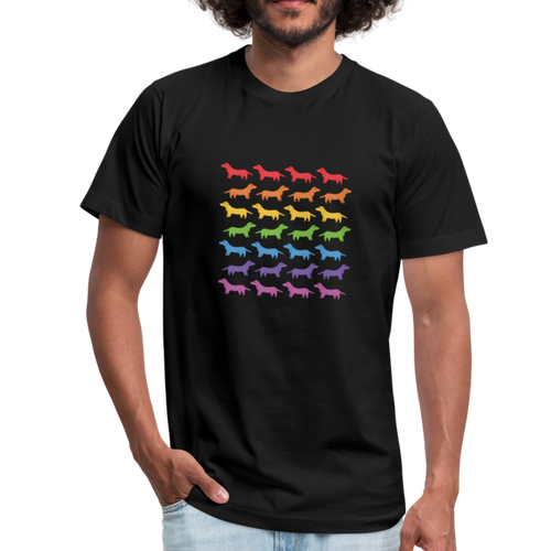 Dogs Unisex Jersey T-Shirt - black