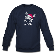 Load image into Gallery viewer, Baby its cold outside Crewneck Sweatshirt - navy
