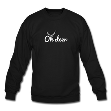 Load image into Gallery viewer, Oh Deer Crewneck Sweatshirt - black
