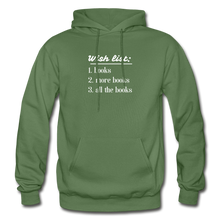 Load image into Gallery viewer, Wish List Unisex Gildan Heavy Blend Adult Hoodie - military green
