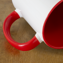 Load image into Gallery viewer, Stay Home &amp; Read Books Contrast Coffee Mug - white/red

