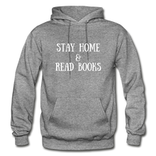 Load image into Gallery viewer, Stay Home &amp; Read books Unisex Adult Hoodie - graphite heather
