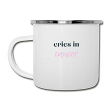 Load image into Gallery viewer, Cries in Cancer Camper Mug - white
