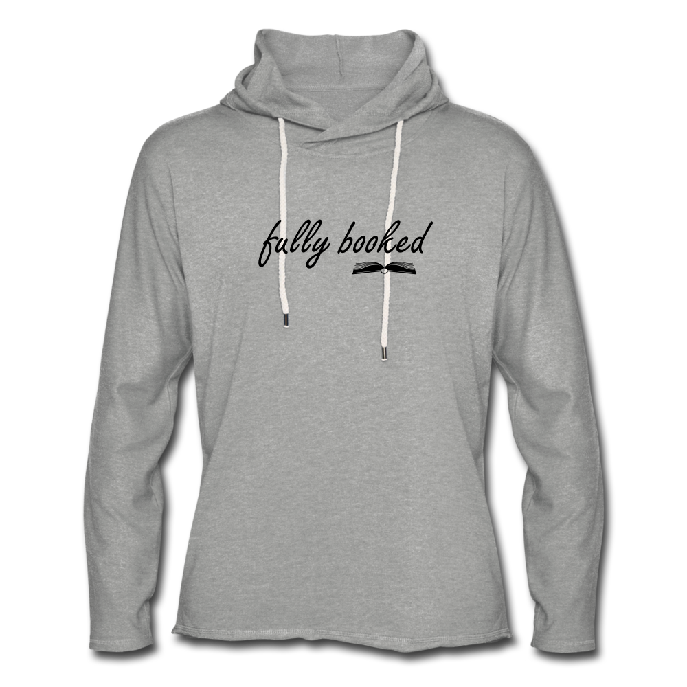 Fully booked Unisex Lightweight Terry Hoodie - heather gray