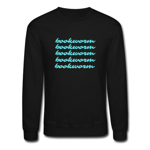 Bookworm Crewneck Sweatshirt - black