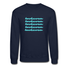 Load image into Gallery viewer, Bookworm Crewneck Sweatshirt - navy
