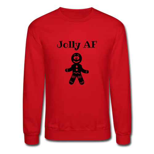 Jolly AF Crewneck Sweatshirt - red