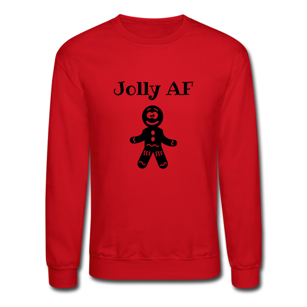 Jolly AF Crewneck Sweatshirt - red