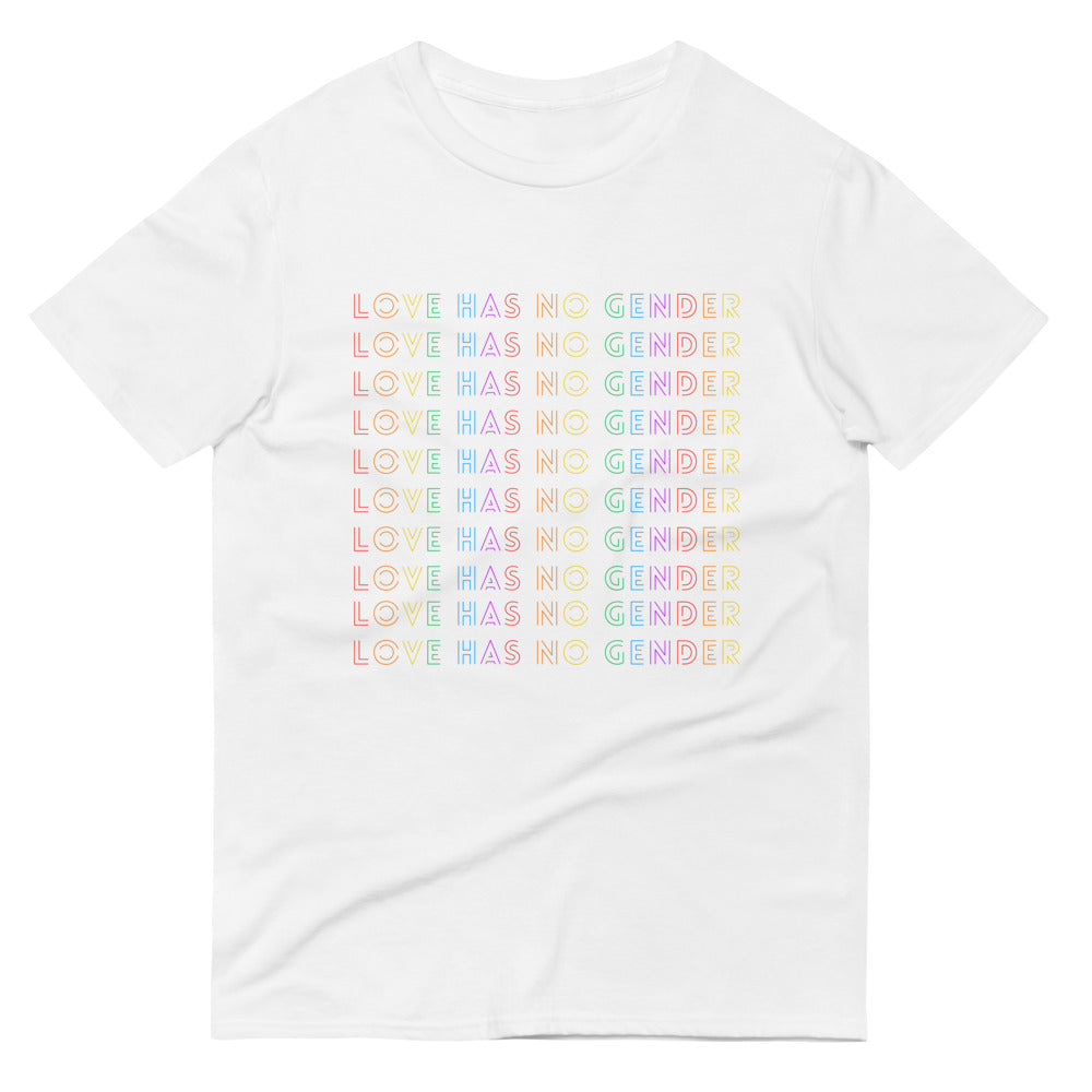 Love Has No Gender rainbow Short-Sleeve T-Shirt