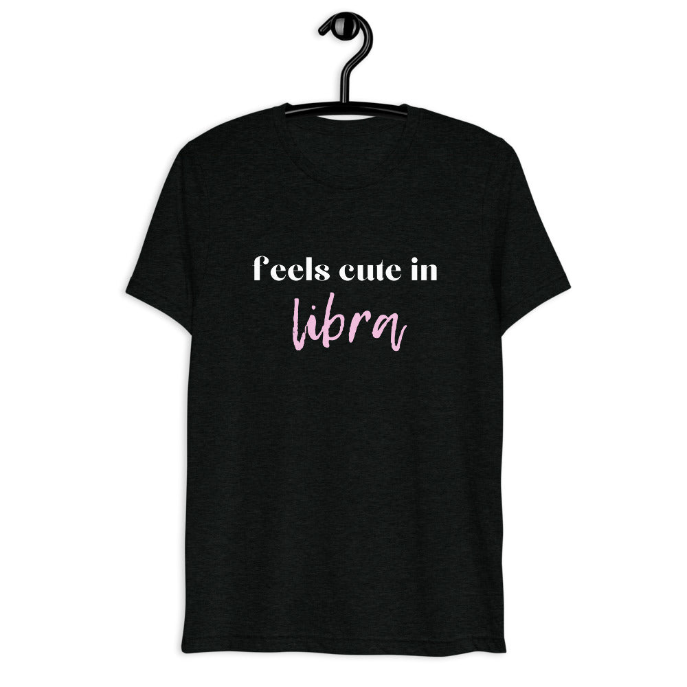 Feels cute in libra Short sleeve t-shirt