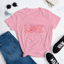 Load image into Gallery viewer, LOVE Women&#39;s short sleeve t-shirt

