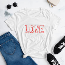 Load image into Gallery viewer, LOVE Women&#39;s short sleeve t-shirt
